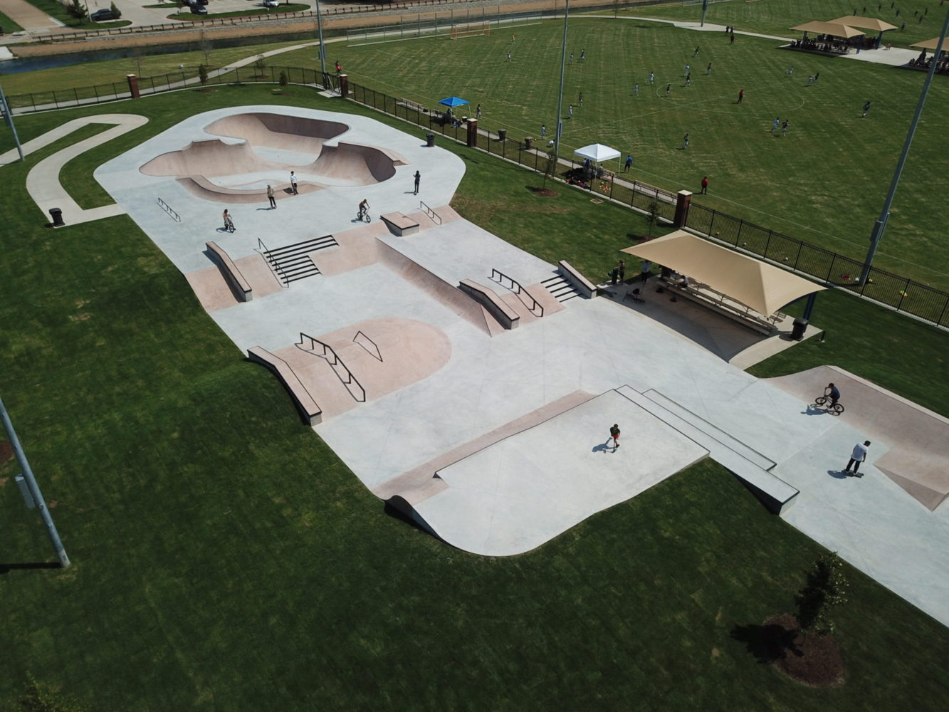 CCP Shotcrete - Carpenter Park skatepark - Plano, Texas.