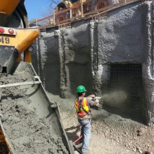 CCP Shotcrete - TXDOT Shotcrete Wall Stabilization- New Braunfels, Texas