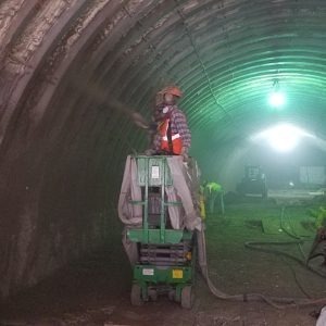 CCP Shotcrete - overhead tunnel lining