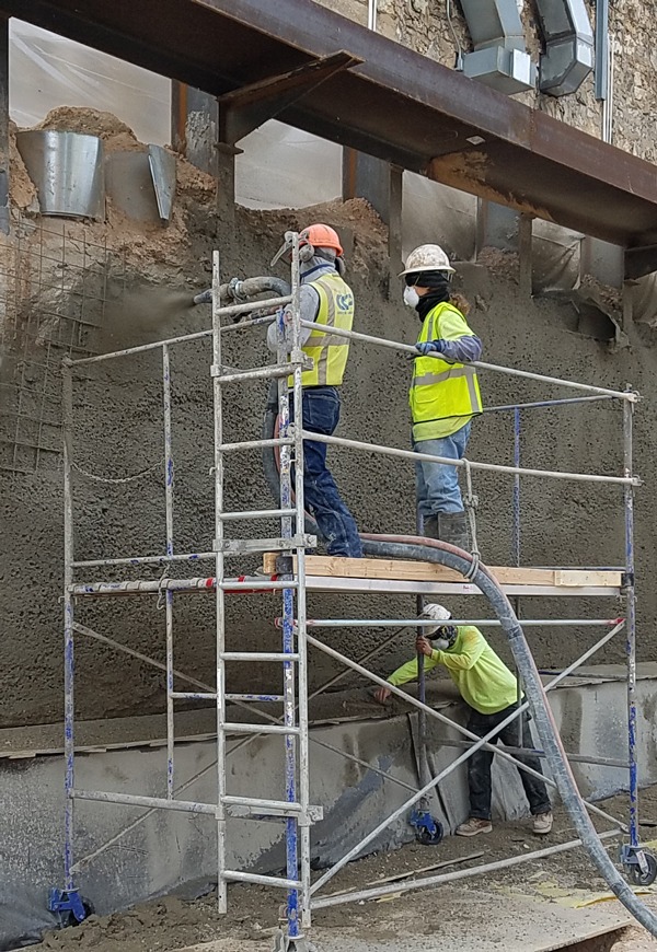 CCP Shotcrete - temporary retention